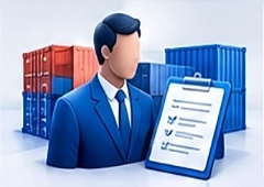نماد نظارت مدیر و کالاهای تجاری